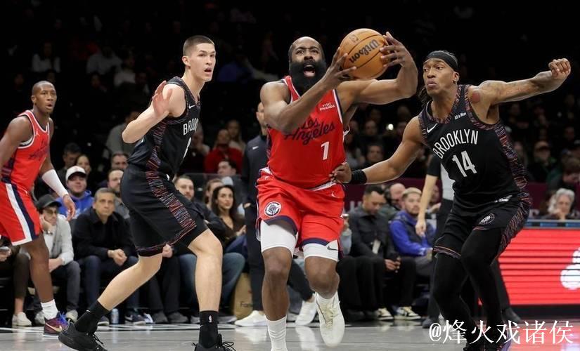 快船121-105轻取篮网 哈登31+4+6伦纳德26分